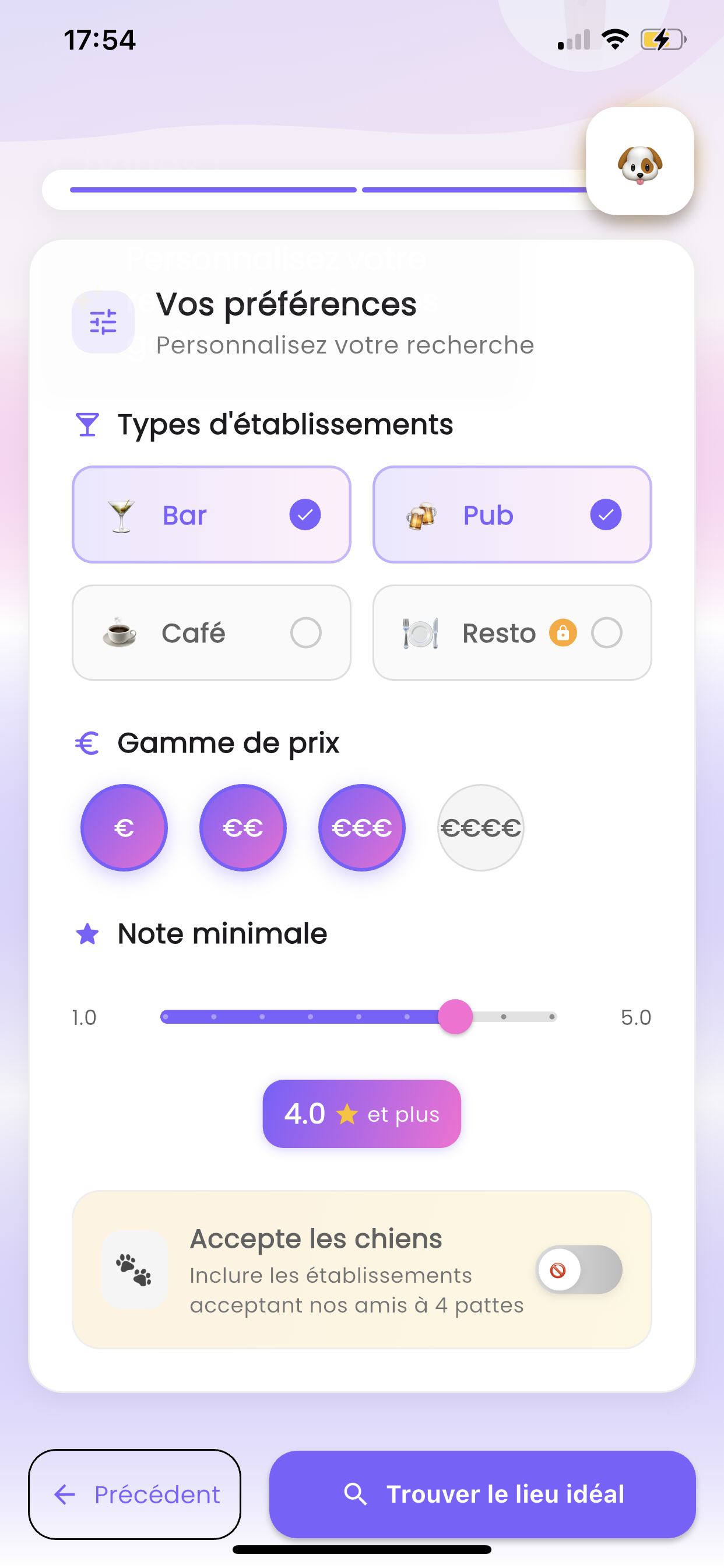 Filtres personnalisés MALF